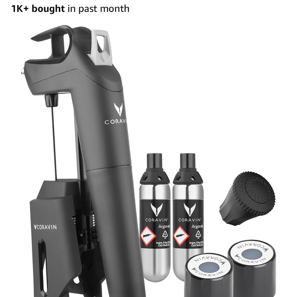 Coravin Luxury Black Wine Preservation System - New in Box - Great Gift